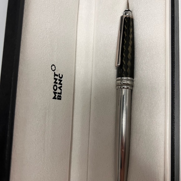 Montblanc Solitaire Carbon Steel Classique No 163 Rollerball Fineliner ID 5833 - Picture 5 of 16